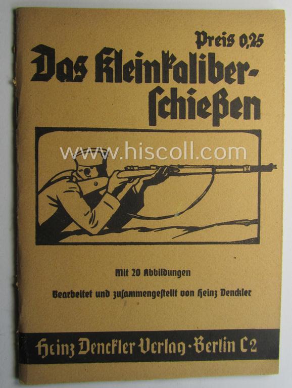 WH-related instruction-booklet entitled: 'Das Kleinkaliber-Schiessen'