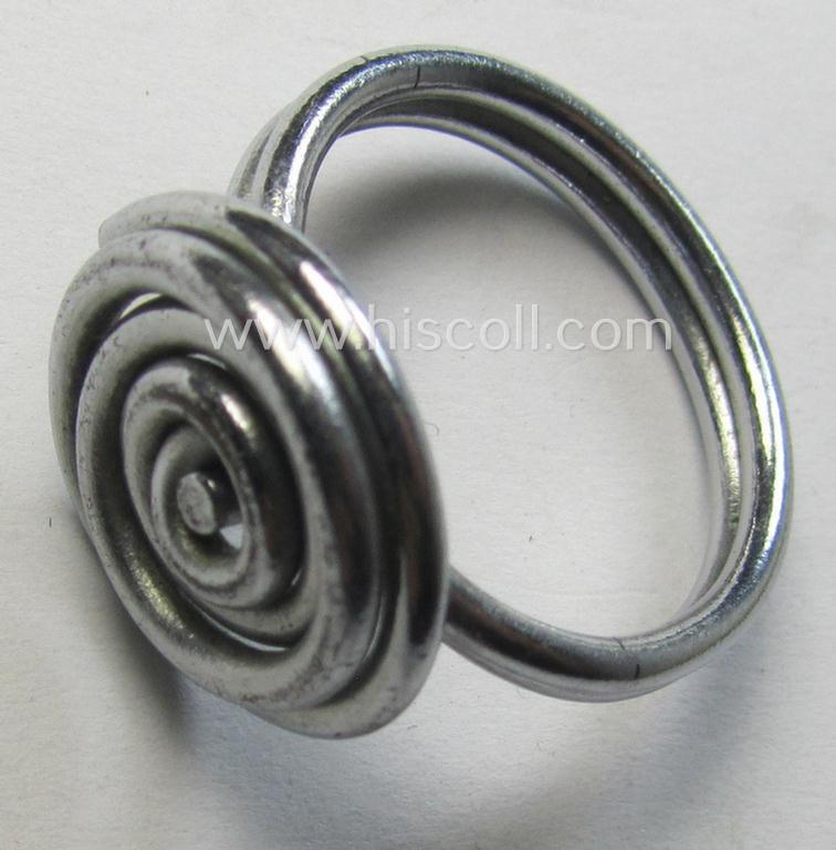 WH (LW, Heeres, DAF etc.) related, metal-based (ie. shiny silver-coloured- and chromed-steel-based) so-called: 'Westwall'-ring