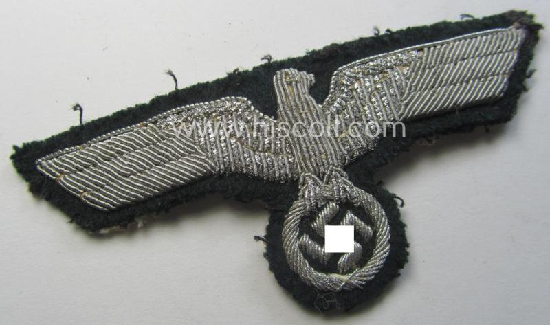 WH (Heeres) officers'-type, hand-embroidered breast-eagle (ie. 'Brustadler für Offiziere')
