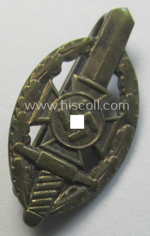 Membership-lapel-pin: 'Nationalsozialistischer Kriegsopferversorsung' (ie. 'N.S.K.O.V.') being a maker- (ie. 'Deschler'-) marked example