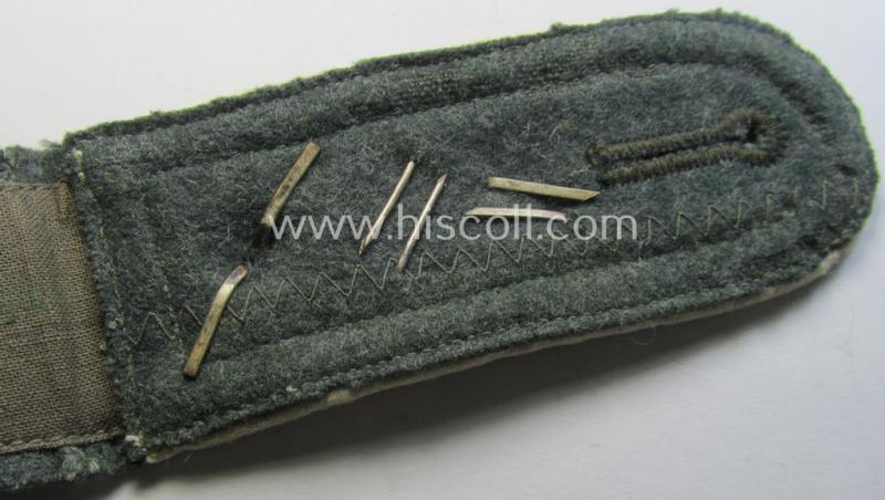 Single, WH (Heeres) early- (ie. mid-) war-period and 'cyphered' NCO-type shoulderstrap: 'Feldwebel des Wehr-Ersatzdienstelle im Wehrkreises XVII'