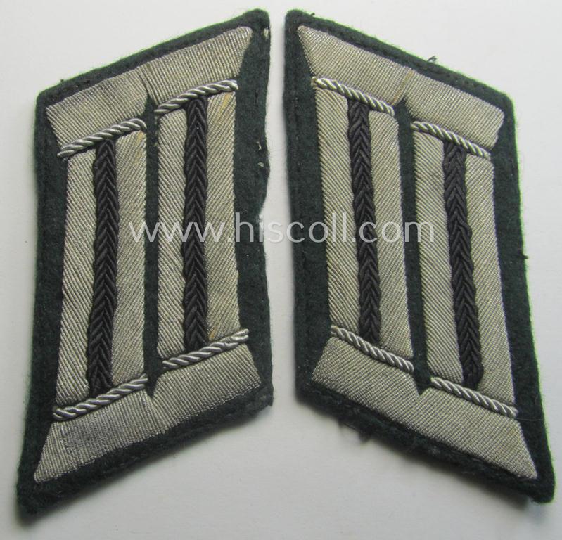 Pair of WH (Heeres) collar-tabs (ie. 'Kragenspiegel für Offiziere'): 'Offizier der Pionier-Truppen'