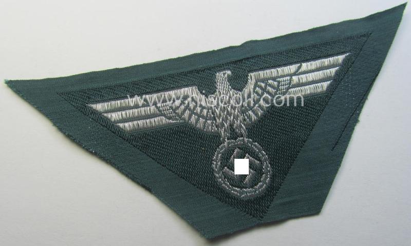 Later-war-period, WH (Heeres) officers'-pattern so-called: 'M44'-pattern- and/or: trapezoid-shaped breasteagle ie. 'Brustadler für Offiz. des Heeres'