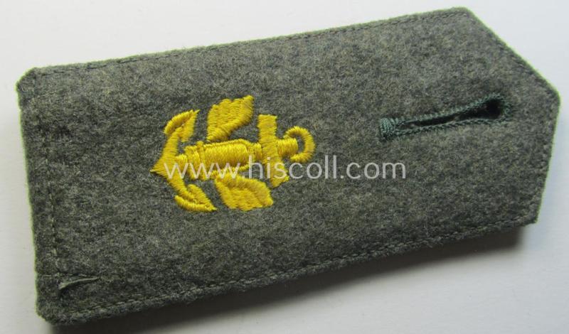 Single, WH (Kriegsmarine) 'cyphered' EM-type shoulderstrap: 'Soldat eines Küsten-Artillerie-Rgts. o. Abtlgs.'