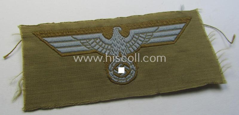WH (Heeres) 'tropical-issue' (ie. DAK or: 'Deutsches Afrika Korps'-related-) side-cap-eagle