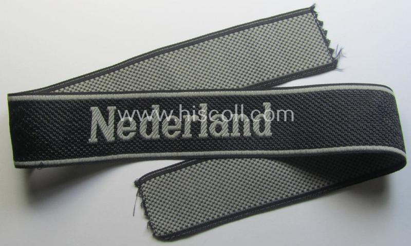 Waffen-SS, 1943-pattern cuff-title (ie. 'Ärmelstreifen'): '23. SS Freiwilligen-Panzer-Grenadier Division' (
