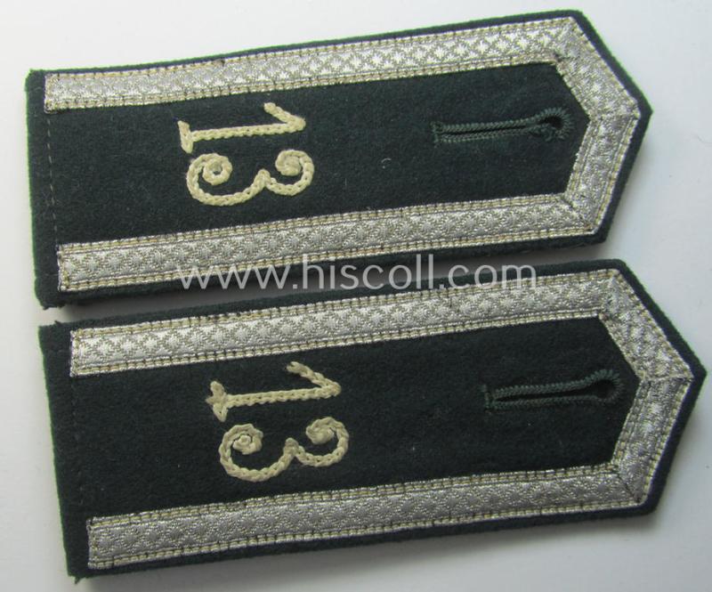 Pair of WH (Heeres) NCO-type shoulderstraps: 'Uffz. des Infanterie-Rgts. 13'