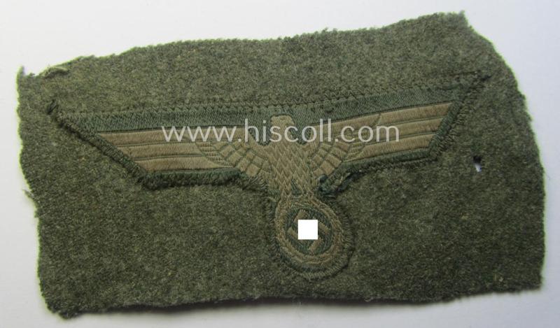 'Cut-out of a tunic' - WH (Heeres) EM- (ie. NCO-) type breasteagle (ie. 'Brustadler für Mannschaften und Unteroffiziere des Heeres')