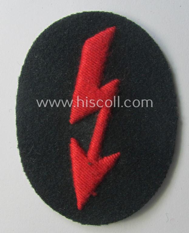 WH (Heeres) trade- and/or special-career insignia ie. hand-embroidered signal-blitz: 'Artillerie-Trpn.'