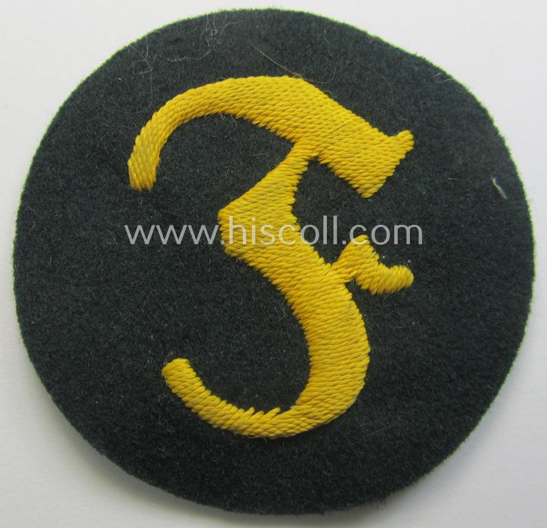 WH (Heeres) so-called: trade- and/or special-career arm-insignia (ie. 'Laufbahn- o. Tätigkeitsabzeichen') as was specifically intended for an army: 'Feuerwerker' (ie. artician)