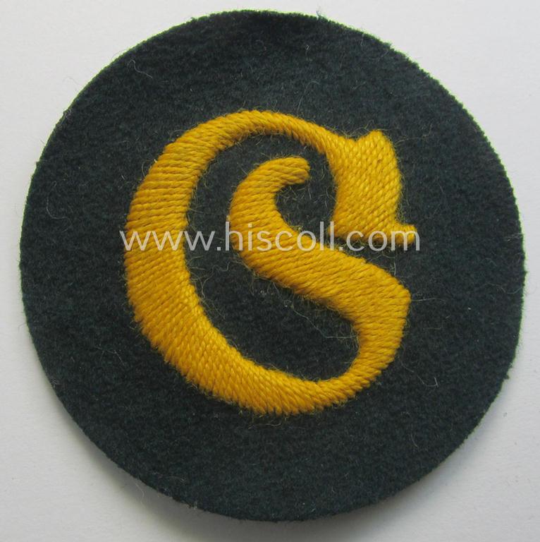 WH (Heeres) so-called: trade- and/or special-career arm-insignia (ie. 'Laufbahn- o. Tätigkeitsabzeichen') as intended for a: 'Schirrmeister'