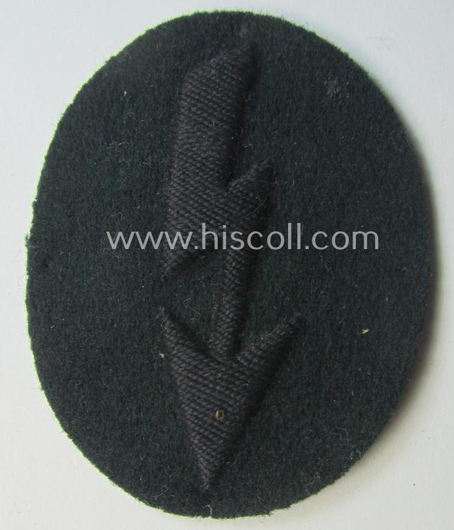 WH (Heeres) trade- and/or special-career insignia ie. hand-embroidered signal-blitz: 'Pionier-Trpn.'