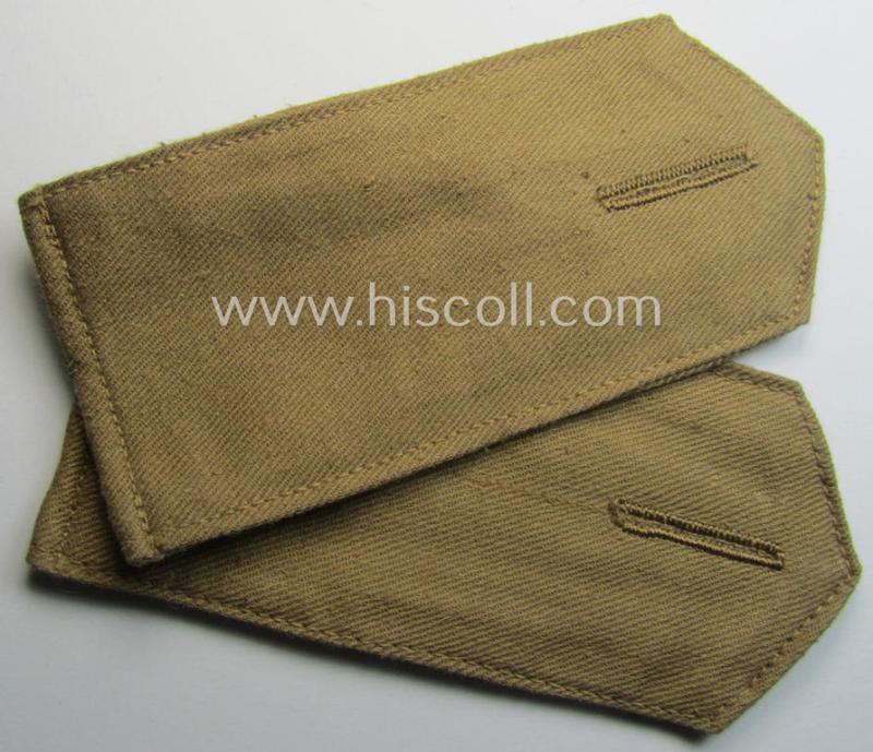 Pair of WH (Kriegsmarine) 'tropical-styled', EM-type shoulderstraps (as intended for usage on the tropical-shirts ie. tunics): 'Matrose'