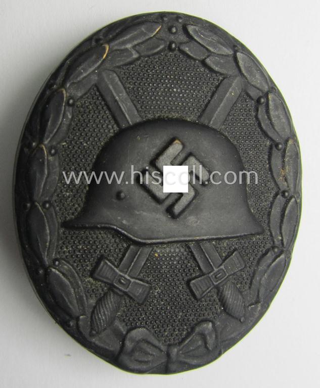 Non-magnetic, black-class wound-badge (or: 'Verwundeten-Abzeichen in Schwarz')