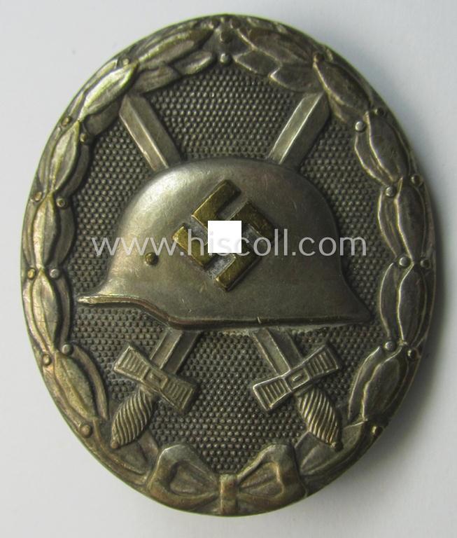 'Verwundeten-Abzeichen in Silber' (being a non-marked- and typical 'Buntmetall'-based example)