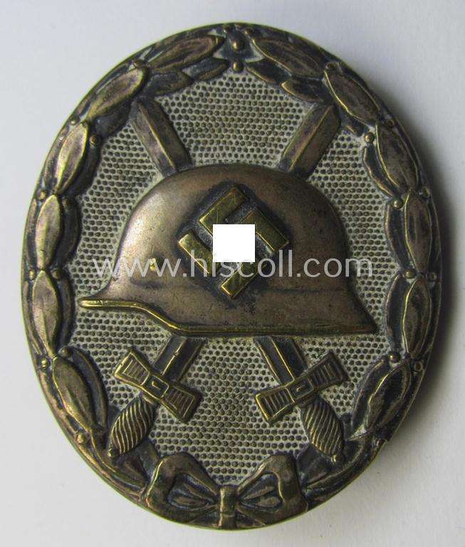 'Verwundeten-Abzeichen in Silber' (being a non-marked- and typical 'Buntmetall'-based example)