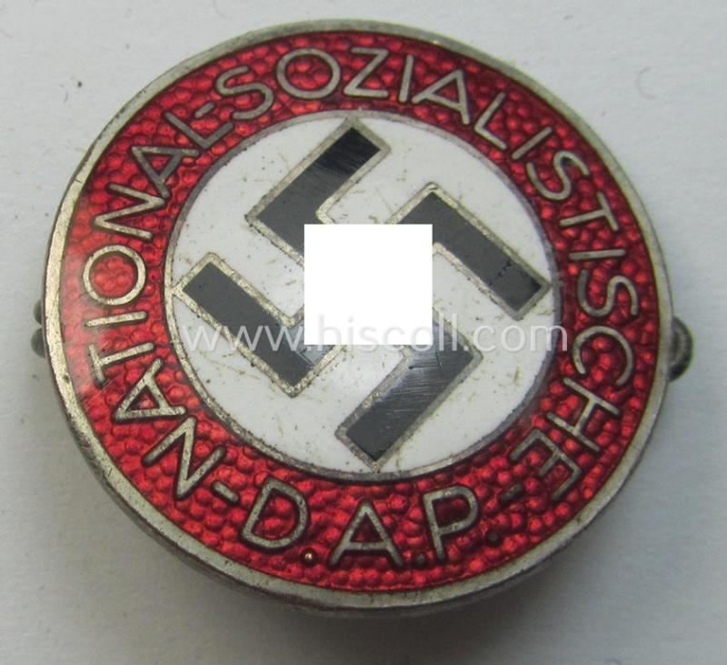 'N.S.D.A.P. - Parteiabzeichen' showing the makers'-designation: 'RzM' and/or: 'M1/9'
