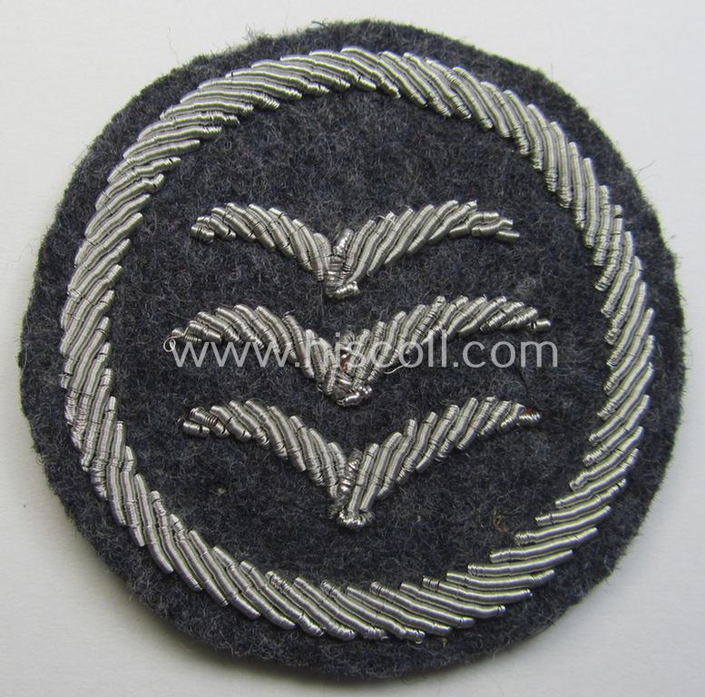 Hand-embroidered, DLV (ie. 'Deutscher Luftsportsverband'-) related: 'Segelflieger-C-Abzeichen'