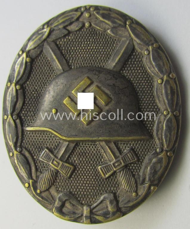 'Verwundeten-Abzeichen in Silber' (being a non-marked- and typical 'Buntmetall'-based example)