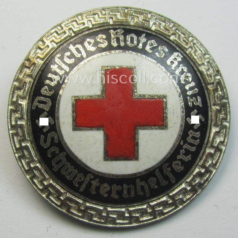 DRK (ie. 'Deutsches Rotes Kreuz' or German Red Cross) nurses'-helpers-badge: 'Schwesternhelferin'