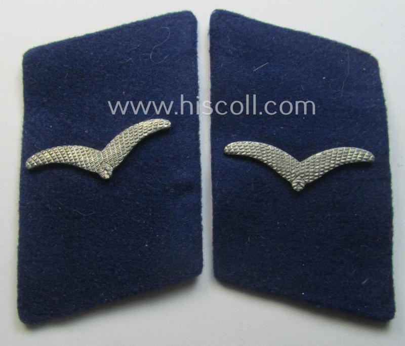 Pair of WH (Luftwaffe) EM- (ie. NCO-) type collar-patches (ie. 'Kragenspiegel'): 'LW-Sanitäts-Trpn.'