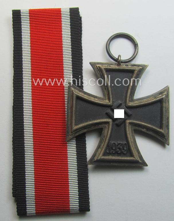 'EKII. Klasse' being a maker- (ie. '65'-) marked example that comes together with its non-confectioned ribbon (ie. 'Bandabschnitt') by the maker (ie. 'Hersteller'): 'Klein & Quenzer'