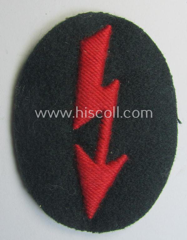WH (Heeres) trade- and/or special-career insignia ie. hand-embroidered signal-blitz: 'Artillerie-Trpn.'