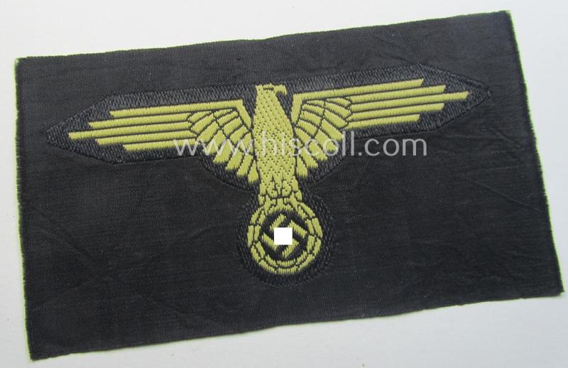 'SS' (ie. 'Waffen-SS') 'BeVo'-woven, EM- (ie. NCO-pattern) tropical-styled arm-eagle (ie. 'Tropen-Ärmeladler für Mannschaften u. Unterführer der Waffen-SS')