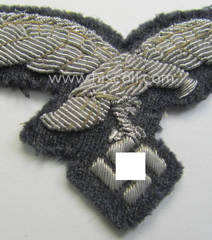 WH (LW) officers'- (evt. NCO-) type, hand-embroidered breast-eagle (ie. 'Brustadler für Offiziere der LW')