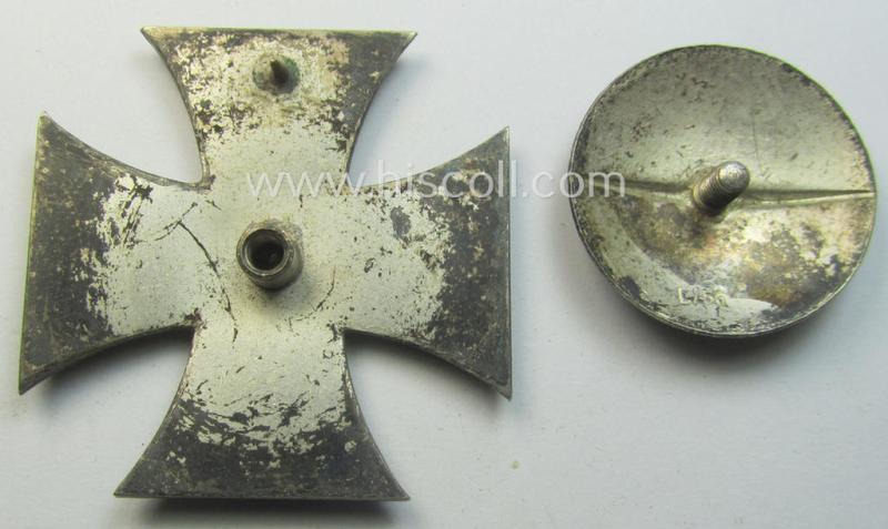 'Eisernes Kreuz 1. Kl.' as executed in the so-called: 'screw-back-version' (being an 'L/56'-marked example as produced by the: 'Funcke & Brüninghaus'-company)