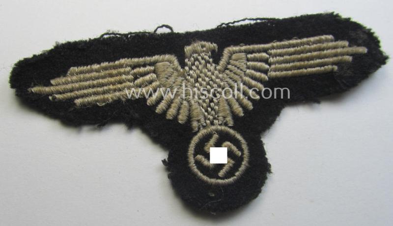Moderately used 'SS' (ie. 'Waffen-SS'): 'RzM-style' EM- (ie. NCO-) pattern arm-eagle