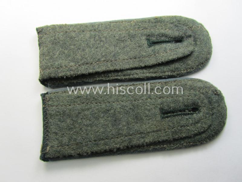 Pair of WH (Heeres) early-war-period- (ie. 'M36'- ie. 'M40'-pattern and/or rounded-styled) EM-type shoulderstraps: 'Soldat eines Nachschub Kraftfahr-Abts.'