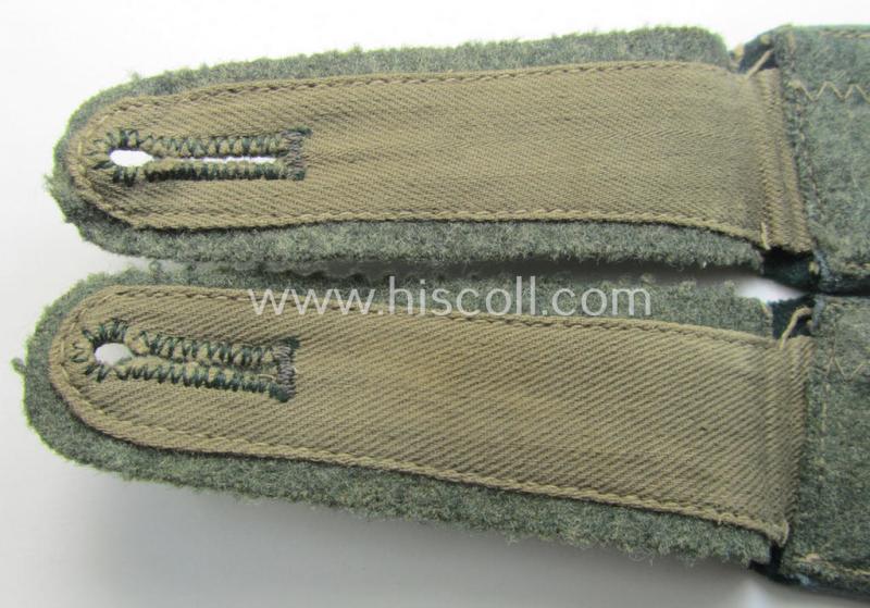 Pair of WH (Heeres) early-war-period- (ie. 'M36'- ie. 'M40'-pattern and/or rounded-styled) EM-type shoulderstraps: 'Soldat eines Nachschub Kraftfahr-Abts.'