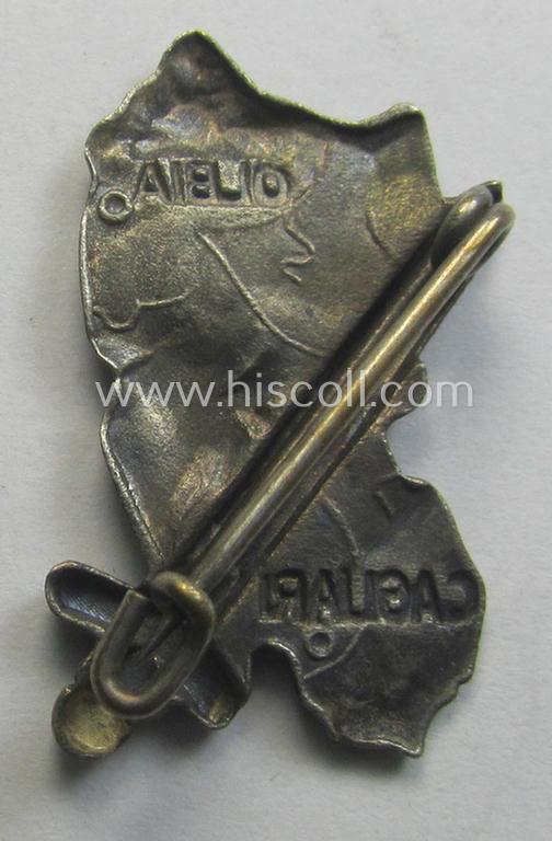 WH (Heeres) lapel-pin (ie. 'Traditions- o. Erinnerungsabzeichen') as was worn and used by the members of the '90. Panzergrenadier-Division' (aka: 'Sardinienschild')