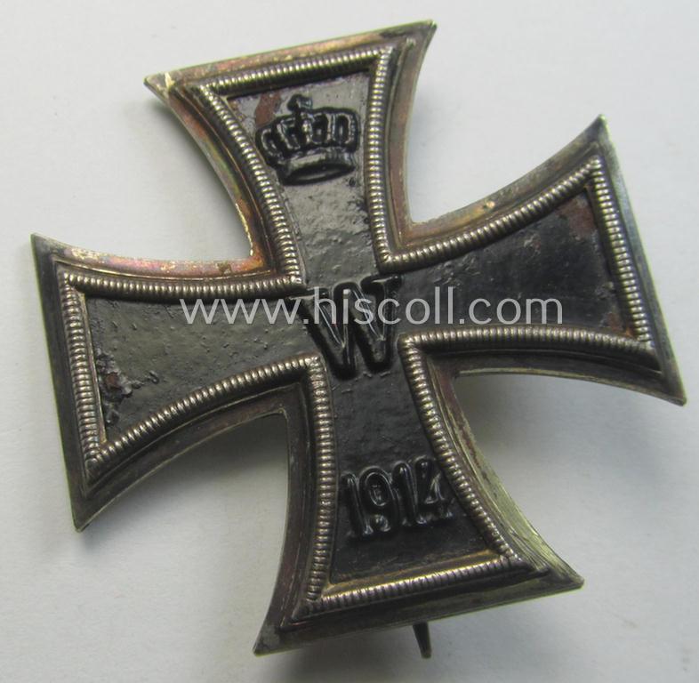 WWI-period 'Eisernes Kreuz 1. Klasse' being a non-converse-shaped example with the makers'-designation: 'KO'