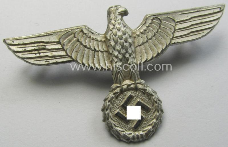 Early- (ie. 'Reichswehr'-) period! - WH 'Buntmetall'-based, EM- (ie. NCO- or officers') type visor-cap-eagle that comes in a minimally used- ie. I deem once cap-attached, condition