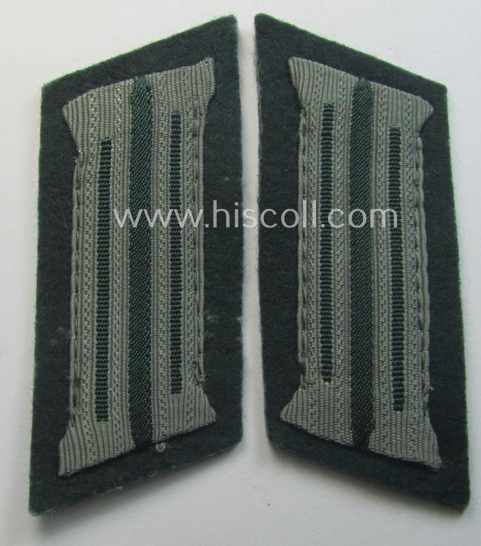 Pair of WH (Heeres) 'standard-issue'-pattern WH (Heeres) collar-tabs (or: 'Einheitskragenspiegel') being of the 'generic-pattern'