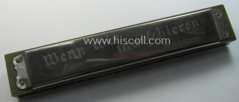 TR-era- (ie. 'Deutsche Wehrmacht'-) related harmonica entitled: 'Wenn wir Marschieren' that comes as recently found