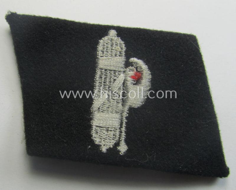 Waffen-SS, EM- (ie. NCO-) type collar-tab : '29. SS Waffen-Gren. Div.' ('Italienische Nr. 1' or: 'Legione SS Italiana')