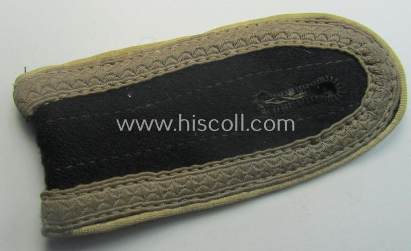 Single - later-war-period- ie. so-called: 'M44'-type and simplified - Waffen-SS, NCO-type shoulderstrap as was intended for usage by an: 'SS-Unterscharführer' who served within the: 'SS-Infanterie-Trpn.'