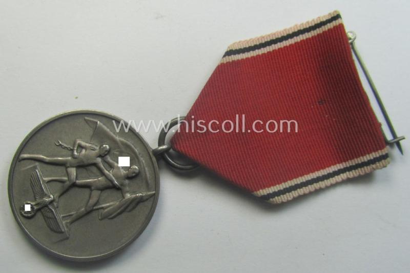 WH Austrian-occupation- (ie. 'Anschluss'-) medal: '13. März 1938' being a neat (albeit minimally tarnished) example that came as issued and/or recently found