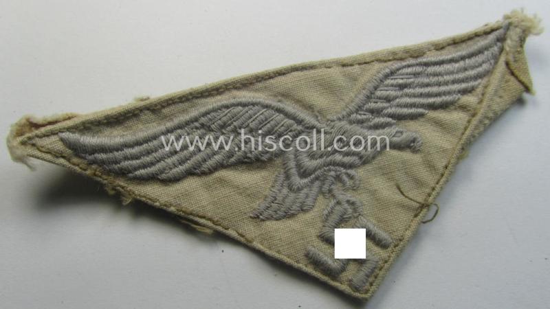 Truly used- and/or carefully shirt-removed WH (Luftwaffe) 'tropical'-issued breasteagle as was intended for usage onto the tropical-shirts