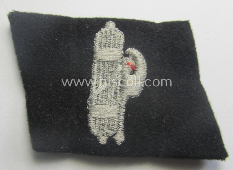 Waffen-SS, EM- (ie. NCO-) type collar-tab : '29. SS Waffen-Gren. Div.' ('Italienische Nr. 1' or: 'Legione SS Italiana')