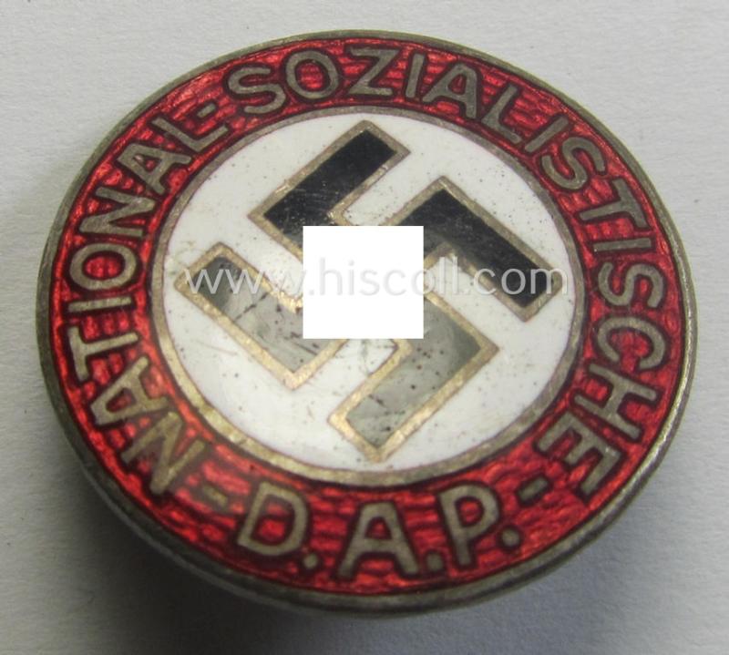 'N.S.D.A.P. - Parteiabzeichen' showing a makers'-designation (ie. logo): 'RzM' and/or - by me - unidentified logo: 'RN'