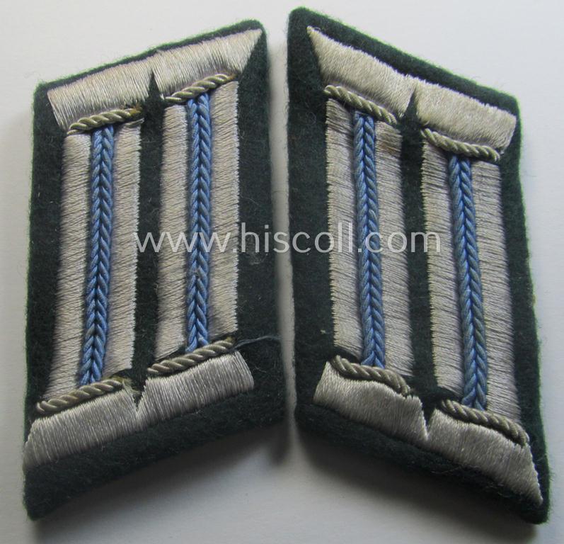 Pair of WH (Heeres) collar-tabs (ie. 'Kragenspiegel für Offiziere'): 'Offizier der TSD o. Truppensonderdienst'