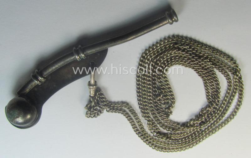 WH (Kriegsmarine) flute (ie. 'Bootsmanns-Flöte') that comes mounted onto its period chain as issued