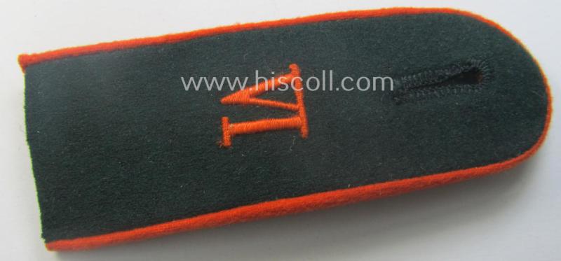 Single, early- (ie. pre-war-) period, WH (Heeres) 'cyphered' (rounded-styled-), EM-type (ie. 'M36'-pattern-) shoulderstrap: 'Soldat des Wehr-Ersatzdienstelle im Wehrkreises VI'