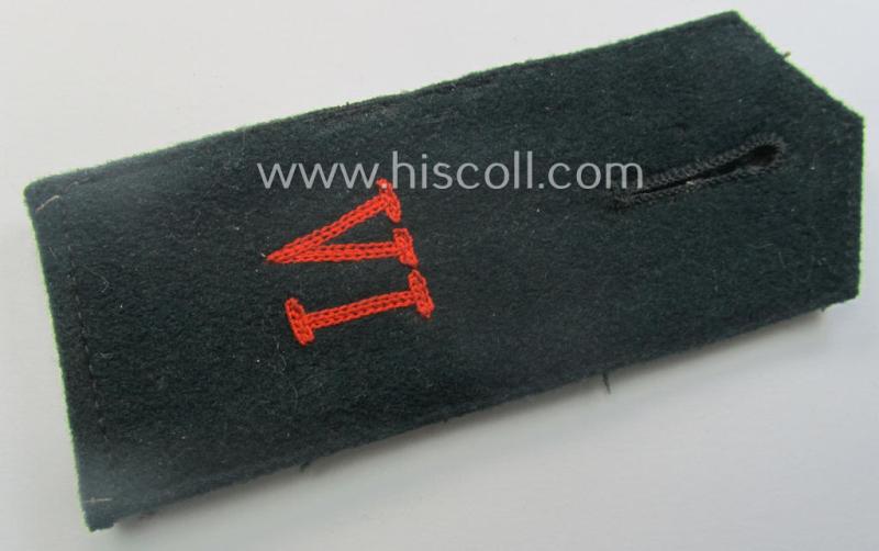 Single, early- (ie. pre-war-) period, WH (Heeres) 'cyphered' (pointed-styled-), EM-type (ie. 'M36'-pattern-) shoulderstrap: 'Soldat des Wehr-Ersatzdienstelle im Wehrkreises VI'