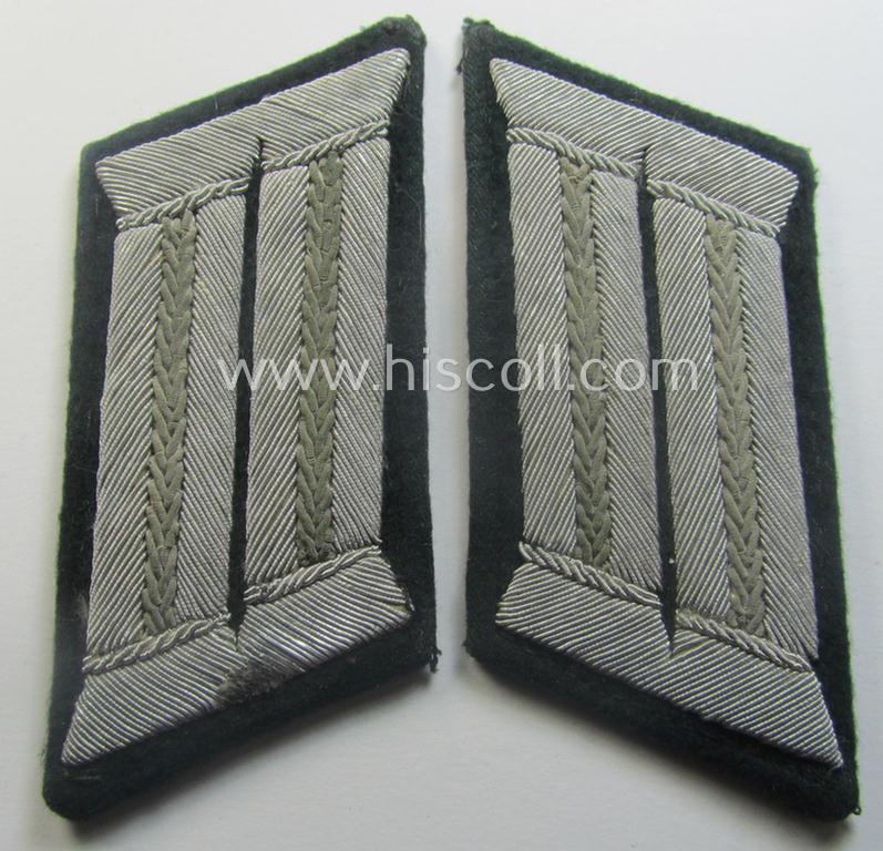 Pair of WH (Heeres) officers'-type collar-patches: 'Offizier der Propaganda-Truppen'