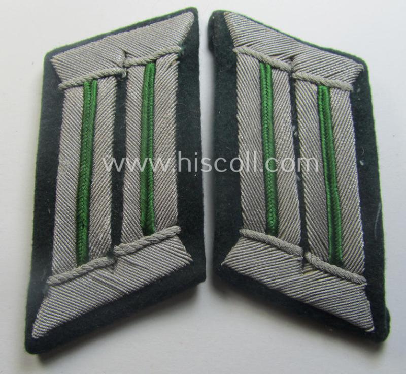 Pair of WH (Heeres) collar-tabs (ie. 'Kragenspiegel für Offiziere'): 'Panzer-Grenadier-Truppen'